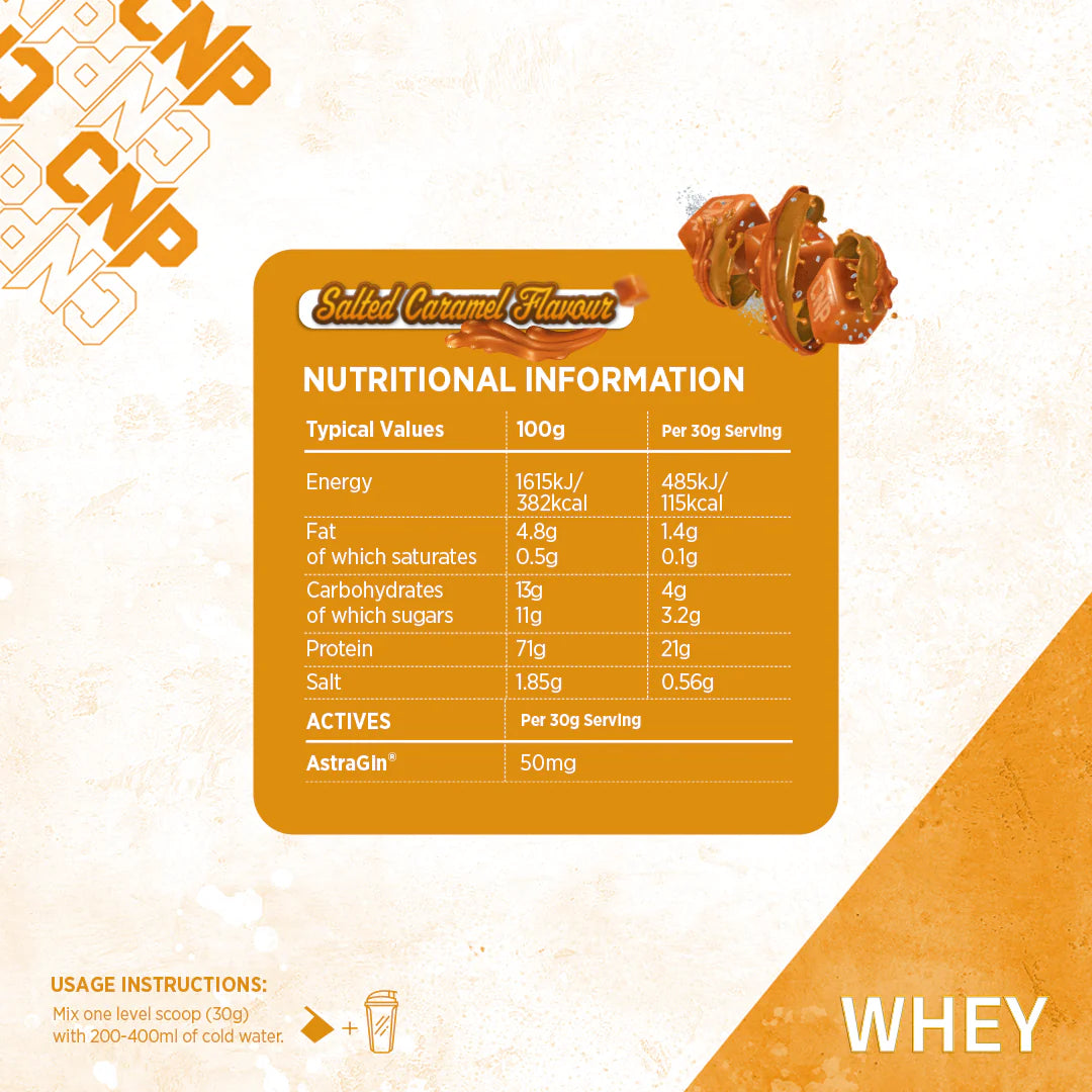 CNP Whey, Salted Caramel, 900G