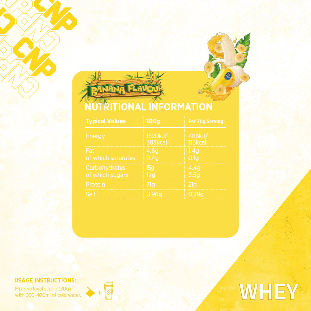 CNP Whey, Banana, 900G